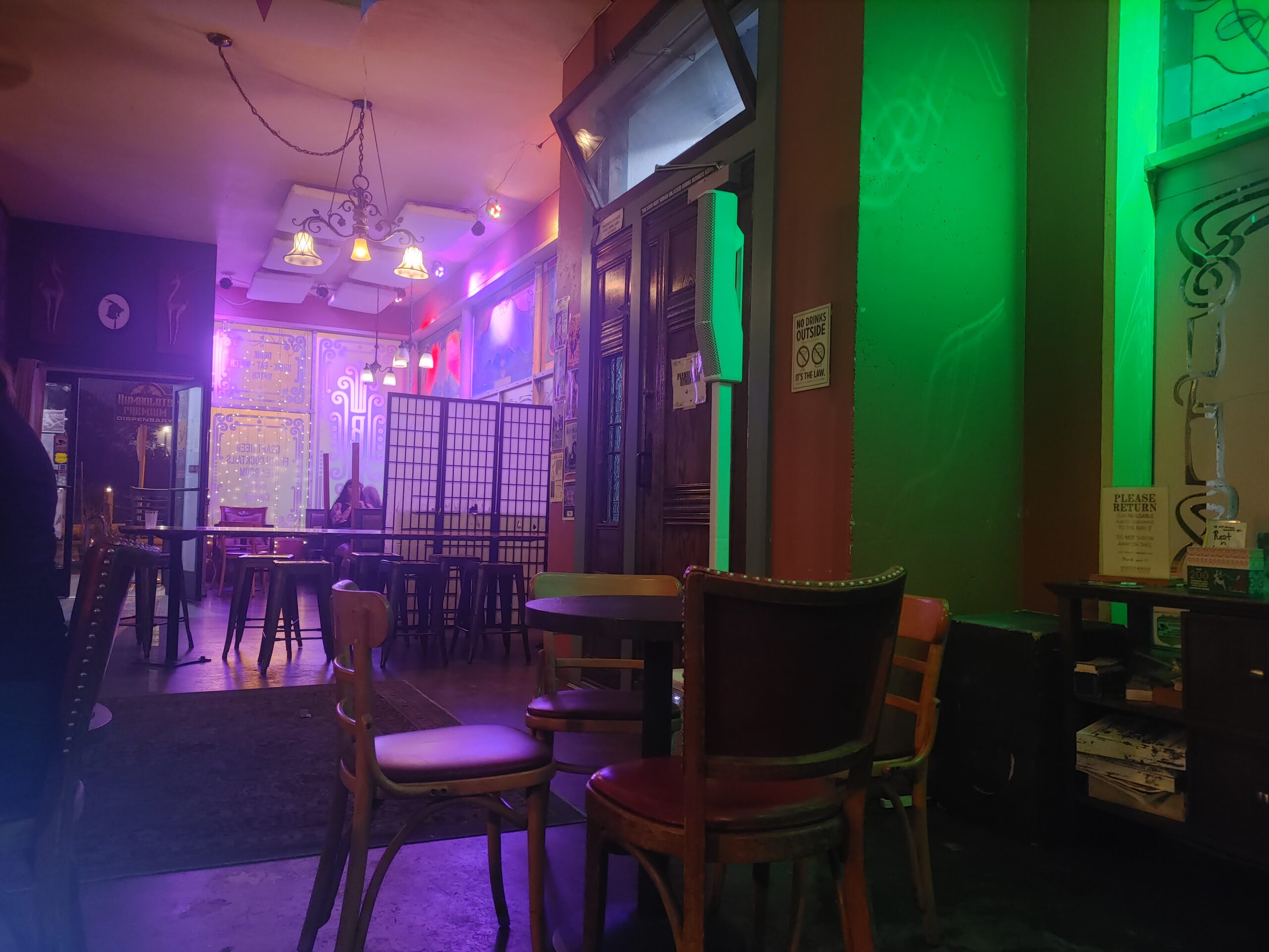A photo taken inside the Richard's Goat Tavern in Arcata, California